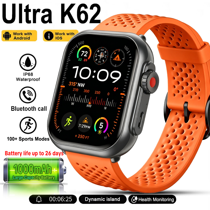 Aquatic Sports Performance - Nieuwe Watch Ultra K62 Smartwatch Heren