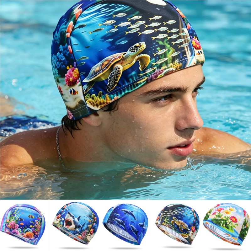 Aquatic Sports Activities - Compacte draagbare badmuts voor volwassenen, comfortabel