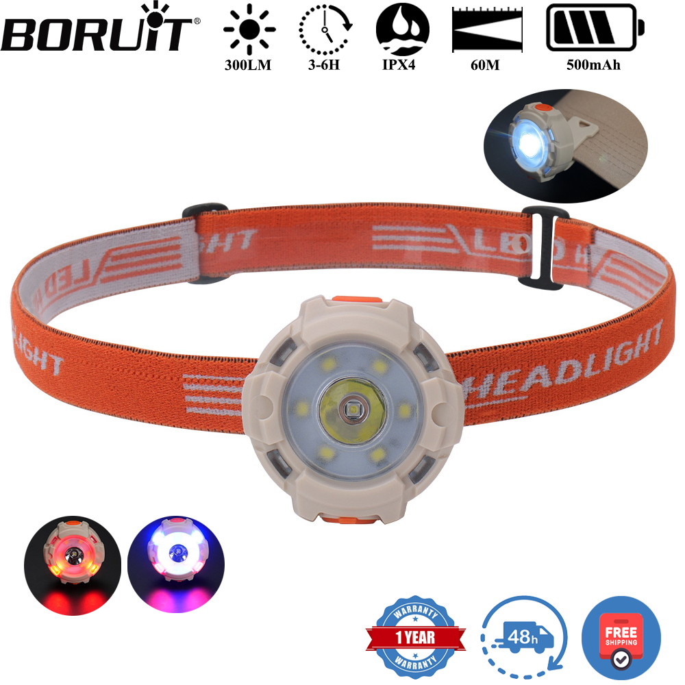 Aquatic Sports Hat - BORUiT 300LM Cap Clip LED-koplamp Type-C